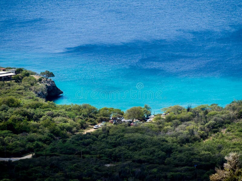Christoffel National Park - Uitzicht vanaf Westpunt royalty-vrije stock afbeelding
