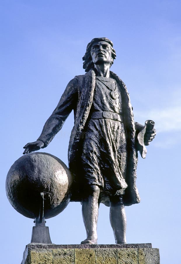 Statue of the discoverer of America, Christopher Columbus. This monument is located at Guadalajara city in Mexico
