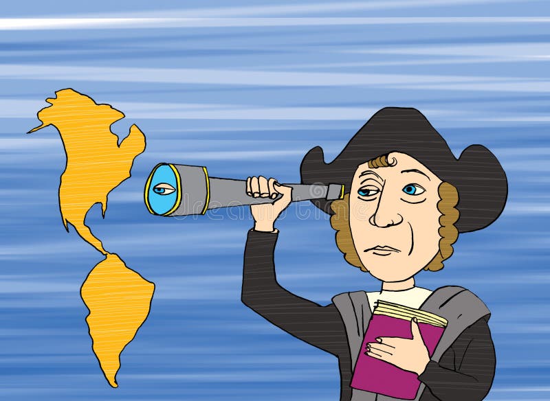 Christopher Columbus Cartoon Drawing