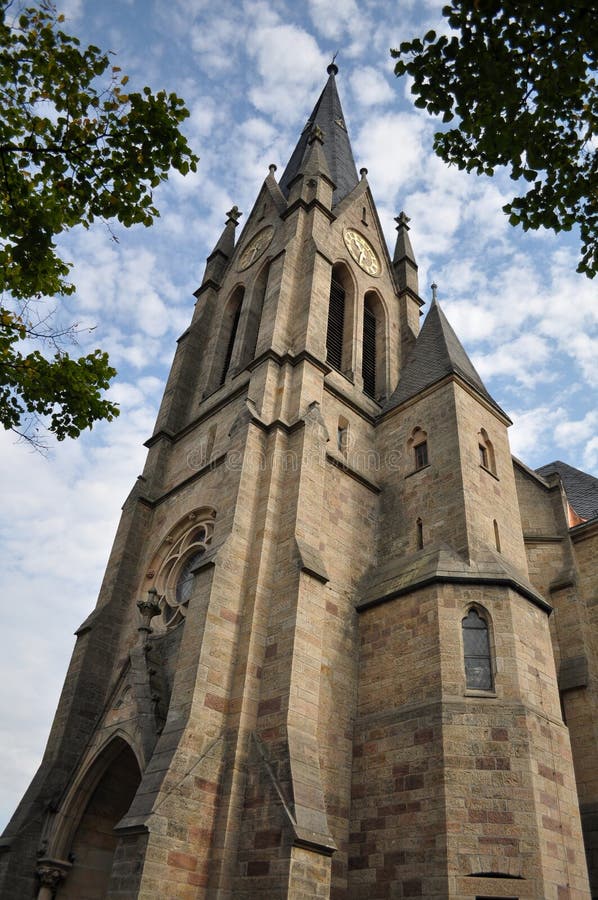 Old Catholic Church, Fulda, Hessen, Germany Stock Image Image of
