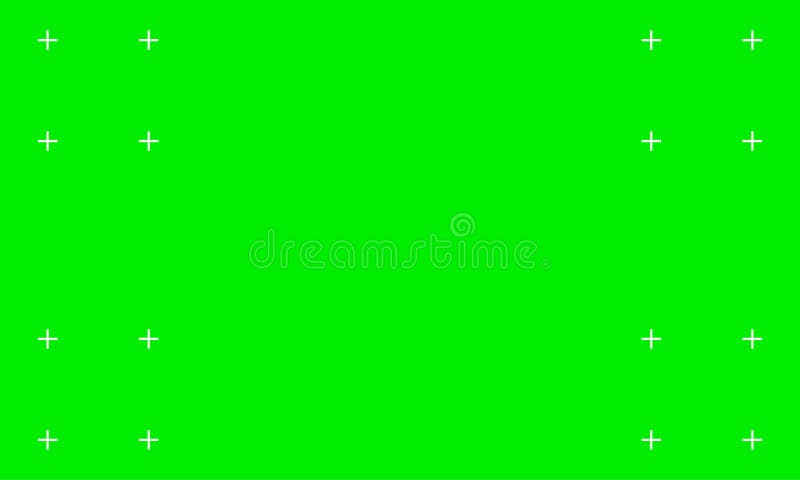 Chroma Key Background, Greenscreen with Trackers, Vector. Green ...