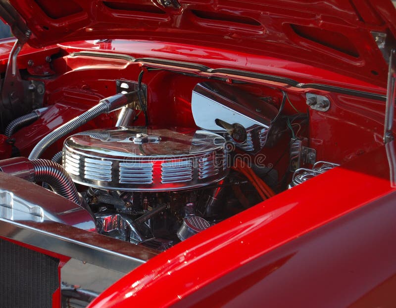 Chrome air filter housing stock photo. Image of engine 5517016