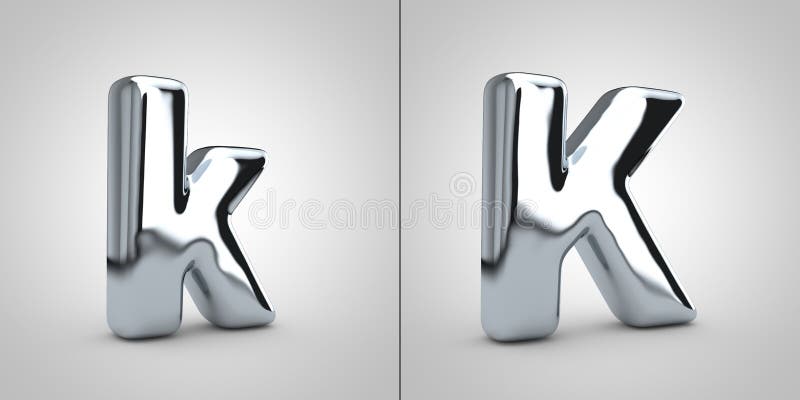 Chrome Letter K Isolated on White Background Stock Illustration - Illustration of symbol, font: 161858863 Chrome Letter K Isolated on White Background Stock Illustration - Illustration of symbol, font: 161858863