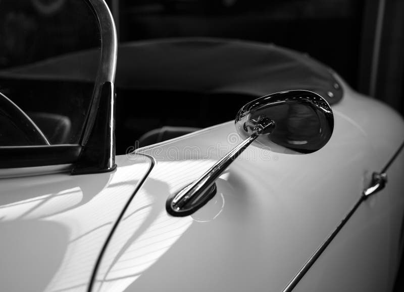 Chrome Rearview Mirror of a Sports Car Stock Image Image of drive, clean 60258041