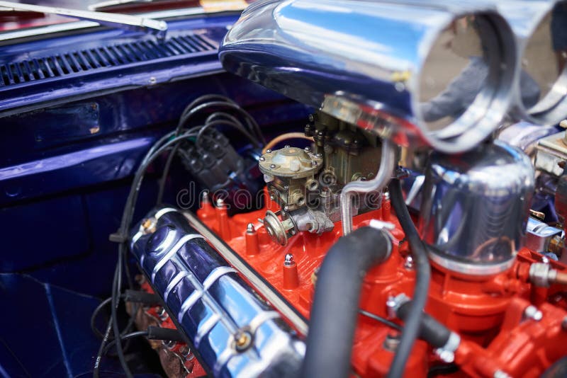 Hot Rod Chrome Supercharger Stock Photo Image of supercharged, auto