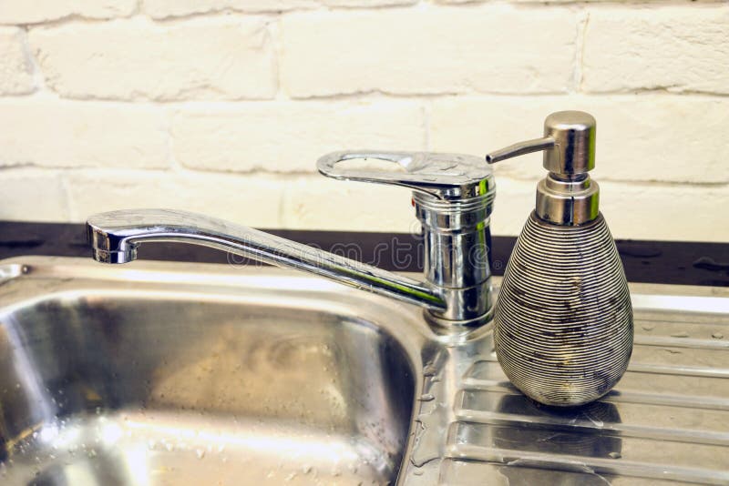Shiny New Kitchen Sink Drain Stock Image Image of kitchen, texture