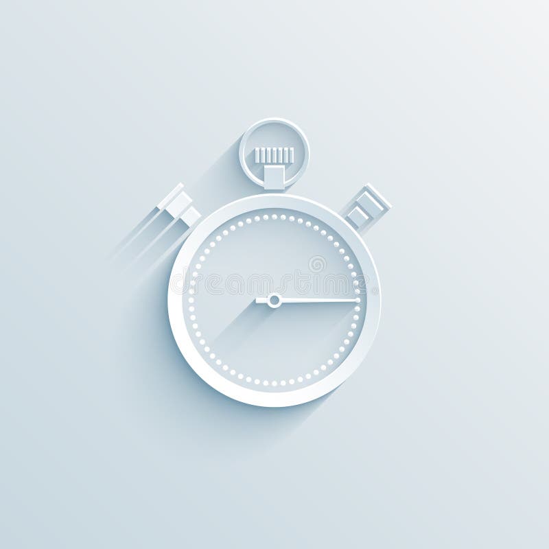 Chronometerdocument pictogram stock illustratie Chronometerdocument pictogram stock illustratie