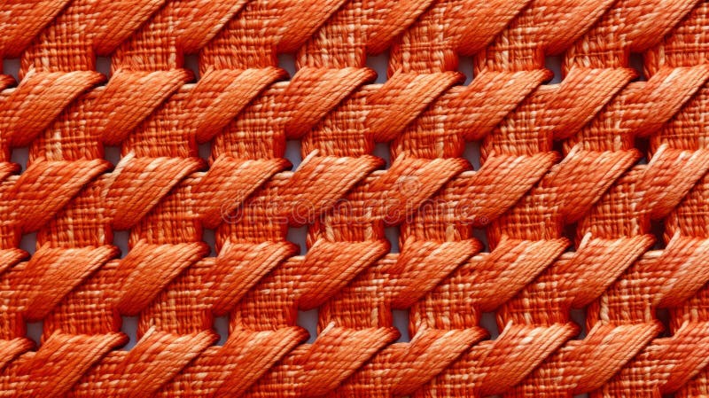 an orange weaved basketcloth stock photo showcasing sculptural dimensionality and unconventional materials. the terracotta color adds a warm touch to the hyper-detailed and intricately minimalist design. captured with a goerz hypergon 65mm f8 lens, the image highlights the repetition and accumulation of the woven pattern. ai generated. an orange weaved basketcloth stock photo showcasing sculptural dimensionality and unconventional materials. the terracotta color adds a warm touch to the hyper-detailed and intricately minimalist design. captured with a goerz hypergon 65mm f8 lens, the image highlights the repetition and accumulation of the woven pattern. ai generated