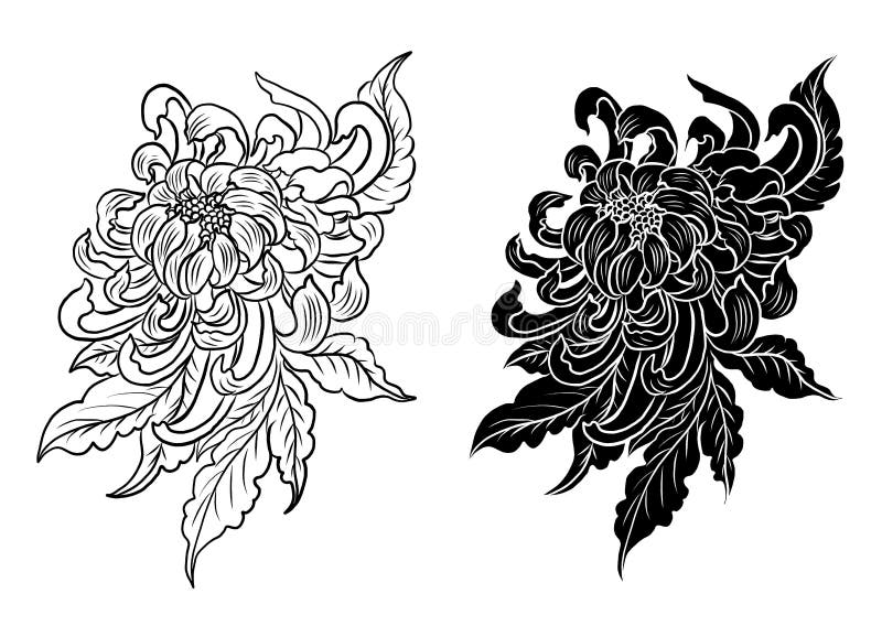 Chrysanthemum Tattoo | Temporary Tattoos - minink