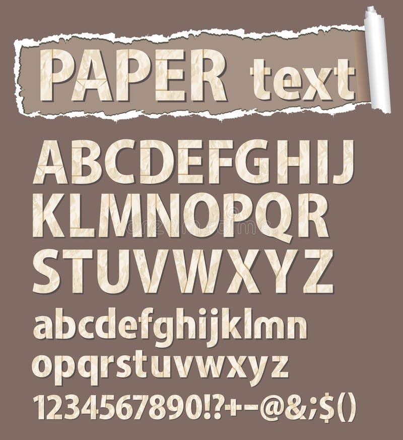 chrzcielnicy listów liczb orthograph papieru wektor ilustracja wektor chrzcielnicy listów liczb orthograph papieru wektor ilustracja wektor