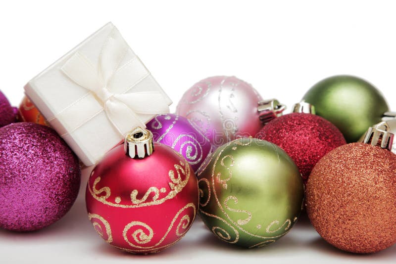 Chucherías y regalo de la Navidad imagen de archivo libre de regalías Chucherías y regalo de la Navidad imagen de archivo libre de regalías
