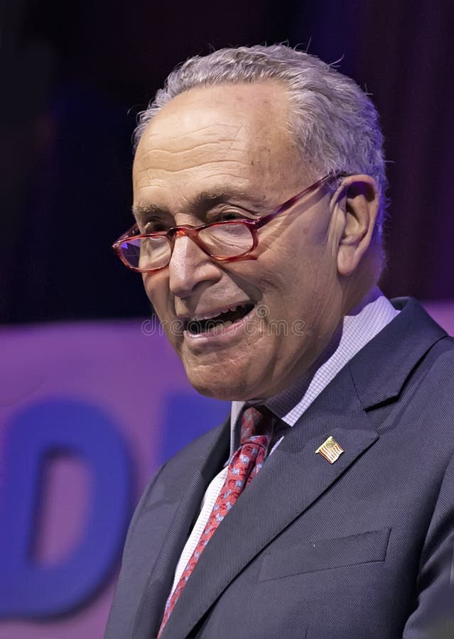 Chuck Schumer, the senior US Senator from New York and leader of the senate Democrats,  addresses the Gala Dinner at the 2019 J Street Conference: Rise to the Moment,  in Washington, DC on October 28, 2019 at the Walter E. Washington Convention Center in the nation`s capital.  J Street is an American, predominantly Jewish organization, dedicated to trying to achieve peace between Israel and Arab nations and between Israel and the Palestinians in the form of a a two state solution. Chuck Schumer, the senior US Senator from New York and leader of the senate Democrats,  addresses the Gala Dinner at the 2019 J Street Conference: Rise to the Moment,  in Washington, DC on October 28, 2019 at the Walter E. Washington Convention Center in the nation`s capital.  J Street is an American, predominantly Jewish organization, dedicated to trying to achieve peace between Israel and Arab nations and between Israel and the Palestinians in the form of a a two state solution.