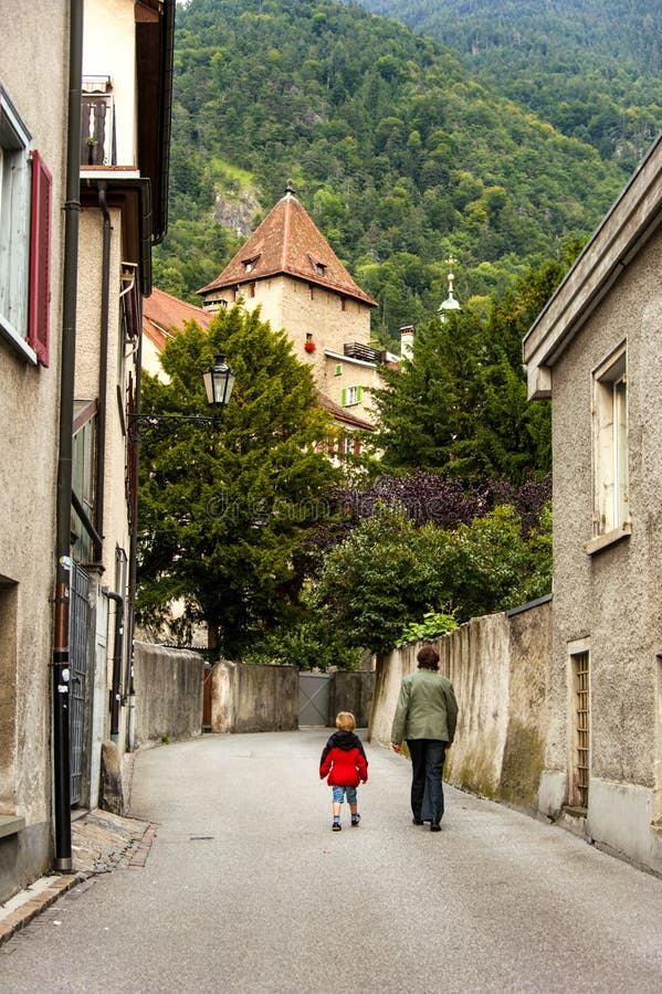 Chur, Zwitserland royalty-vrije stock afbeelding Chur, Zwitserland royalty-vrije stock afbeelding
