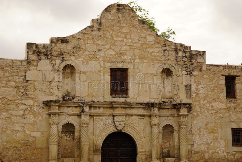 The church at the Alamo stock image. Image of texas, backgound 53785365