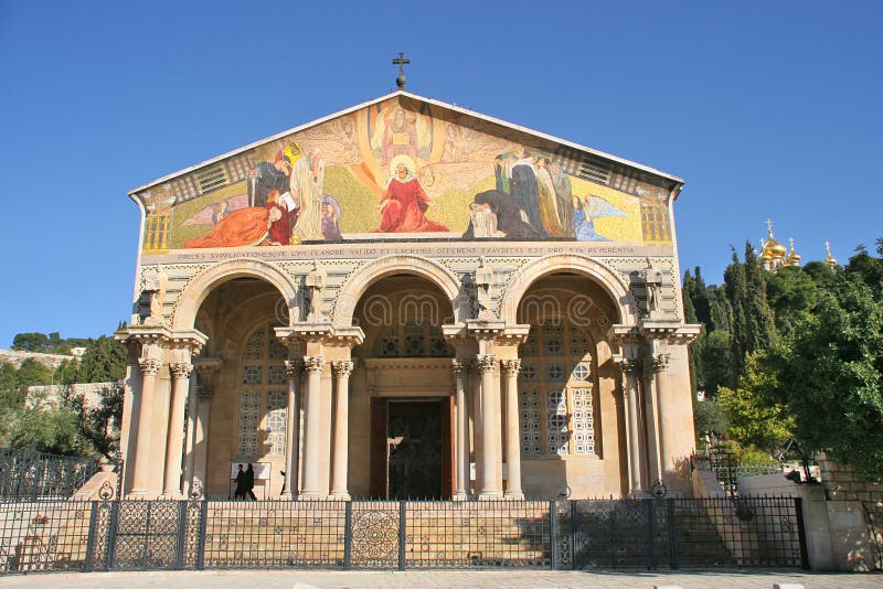 Church Of All Nations, Jerusalem, Israel. Stock Photo Image of famous