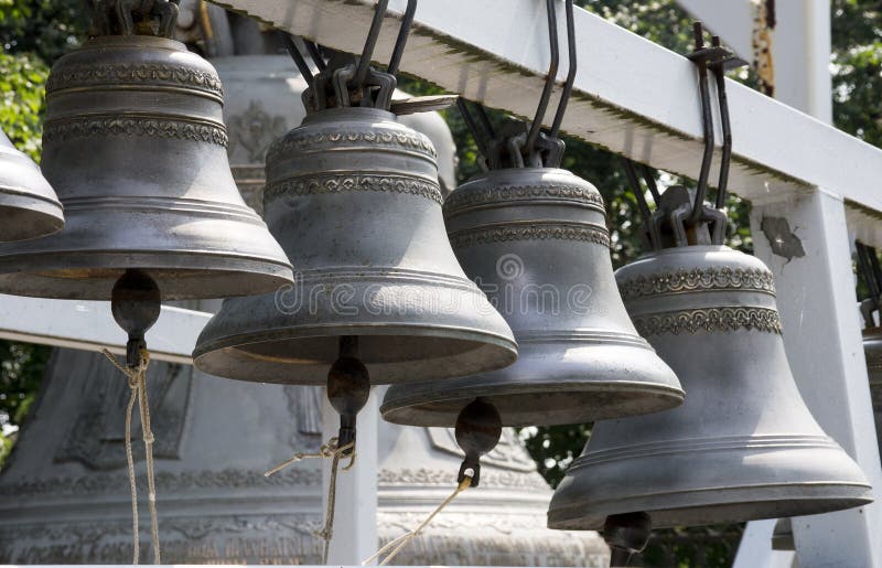Church Bell, Several Church Bells, Bell Ringing Stock Photo Image of