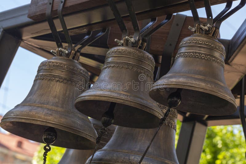 Church Bell, Several Church Bells, Bell Ringing Stock Photo - Image of  bell, ancient: 142699676