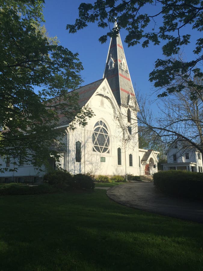 Wyoming Baptist Church in Cincinnati Ohio Stock Image Image of white
