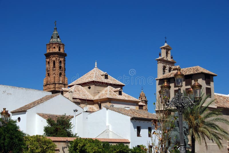 Church and Convent, Antequera, Andalusia, Spain. Stock Image - Image of ...