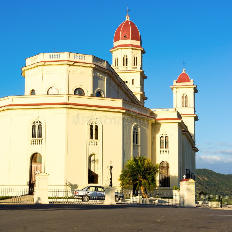 The church of El Cobre in Santiago de Cuba royalty free stock photos The church of El Cobre in Santiago de Cuba royalty free stock photos