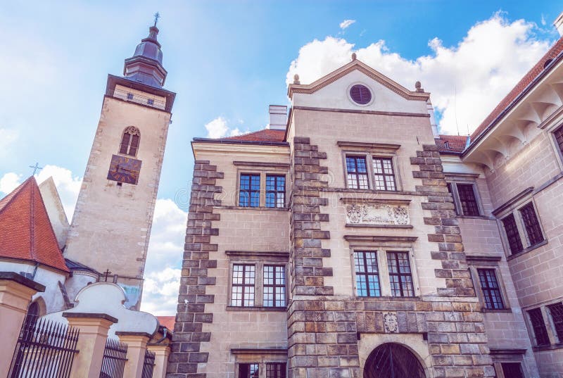 Church of Holy Spirit and the castle, Telc