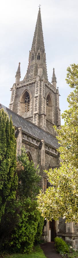 Church of Holy Trinity, Stapleton Tower A. England, Bristol - 16 August 2016: Church of Holy Trinity, Stapleton Tower A vertical photography stock images Church of Holy Trinity, Stapleton Tower A. England, Bristol - 16 August 2016: Church of Holy Trinity, Stapleton Tower A vertical photography stock images