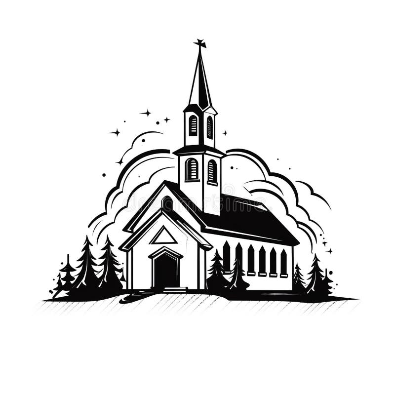 Church logo stock illustration. Illustration of background - 281426706