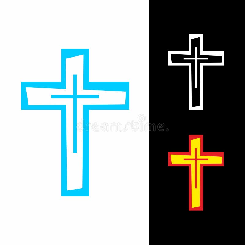 Church Logo. the Cross of Jesus Christ is a Symbol of Death and Victory ...