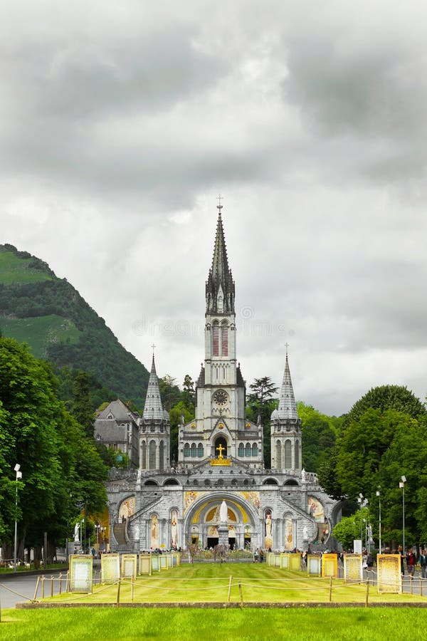 Church in Lourdes stock photo. Image of architecture - 25576270