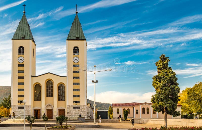 Church in Medjugorje royalty free stock photos Church in Medjugorje royalty free stock photos