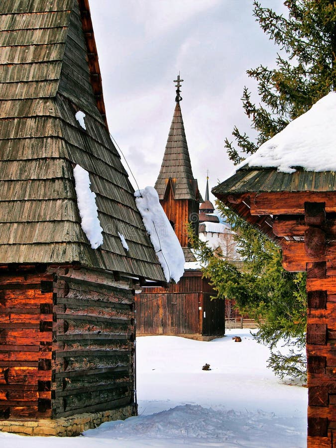 Church in the museum in Pribylina