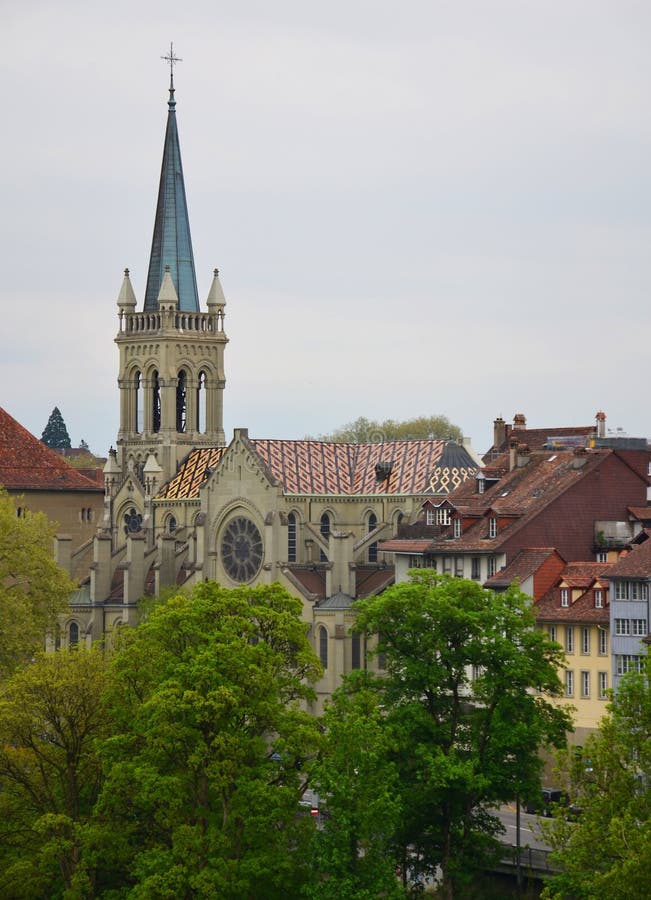 Church in old town of Bern royalty free stock photos Church in old town of Bern royalty free stock photos