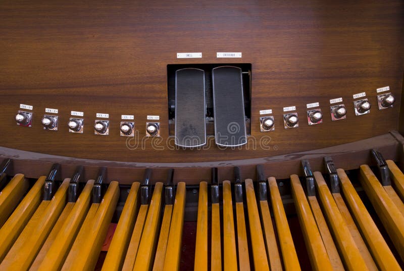 Church organ pedals stock photo. Image of gospel, cross 4934602