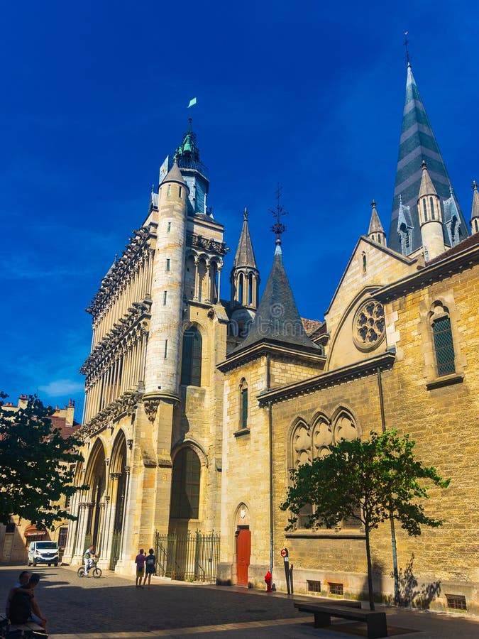 Church of Our Lady at Dijon, France Editorial Stock Image - Image of ...