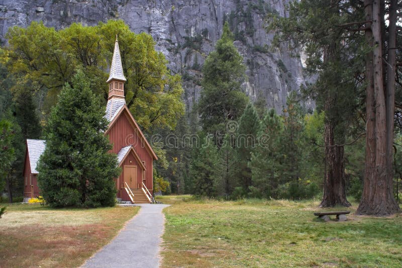 Church in park