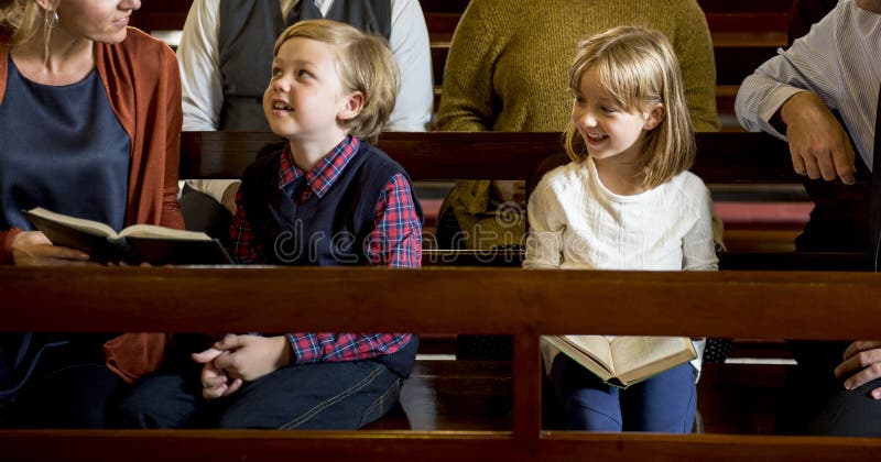 Church People Believe Faith Religious Family Concept