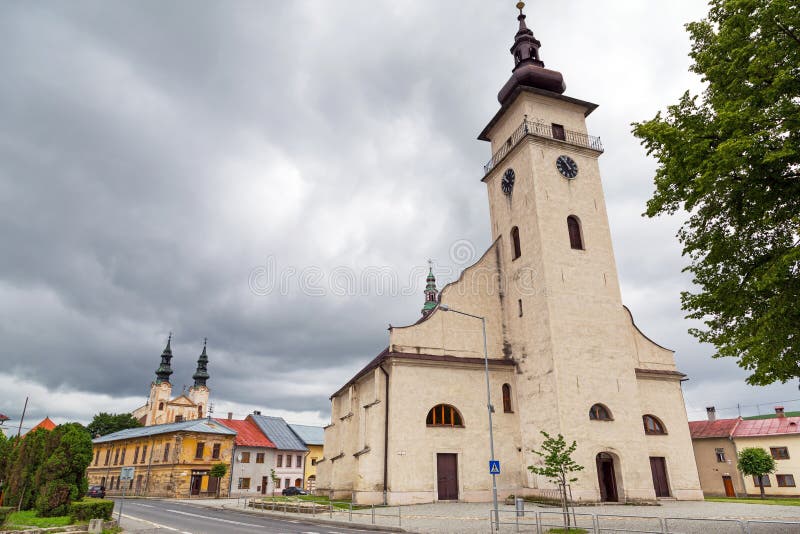 Kostel ve městě Podolinec