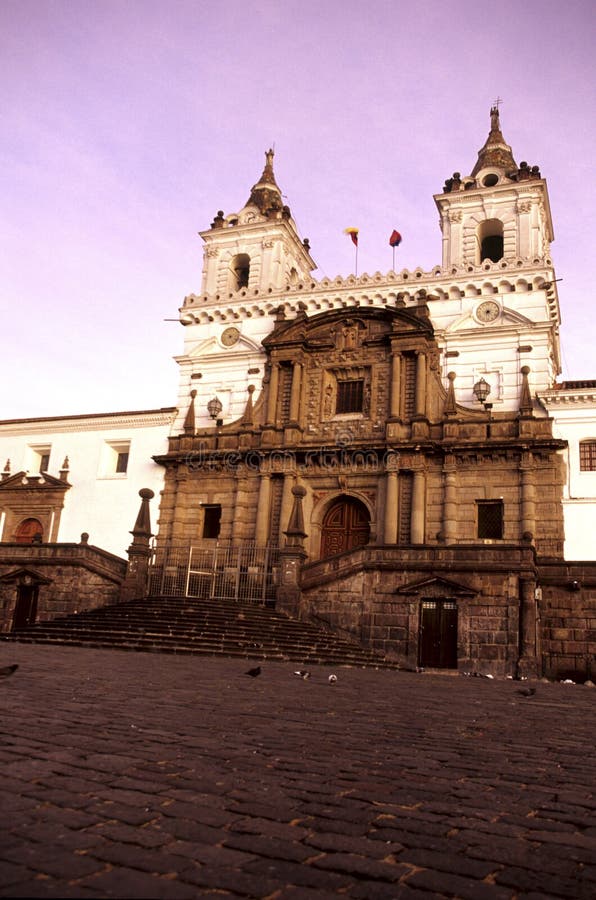 Church Quito, Ecuador stock photo. Image of colonial 1603560