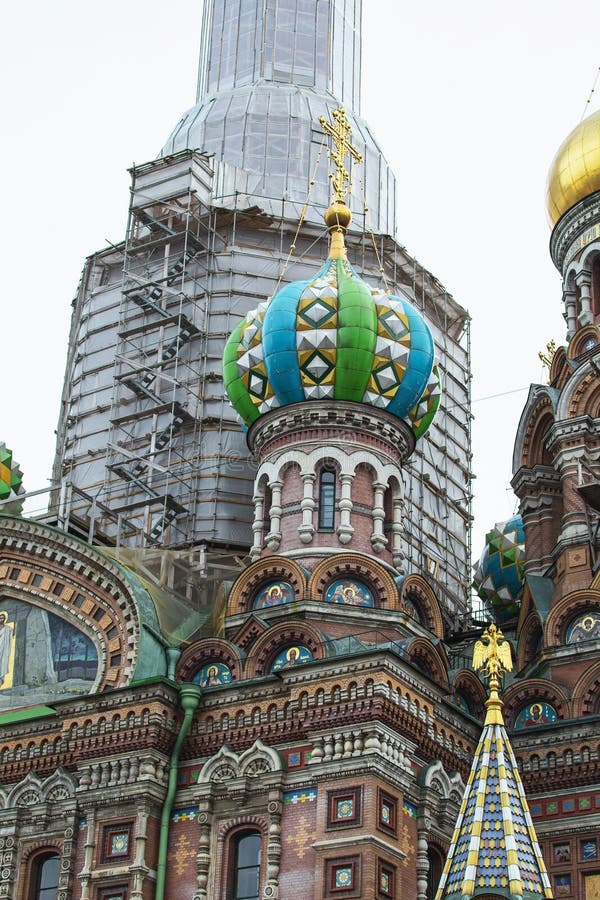 Church of the Resurrection of Christ Savior on Spilled Blood, St Petersburg royalty free stock image Church of the Resurrection of Christ Savior on Spilled Blood, St Petersburg royalty free stock image