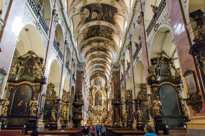 Church of Saint Ludmila in Prague stock image Church of Saint Ludmila in Prague stock image