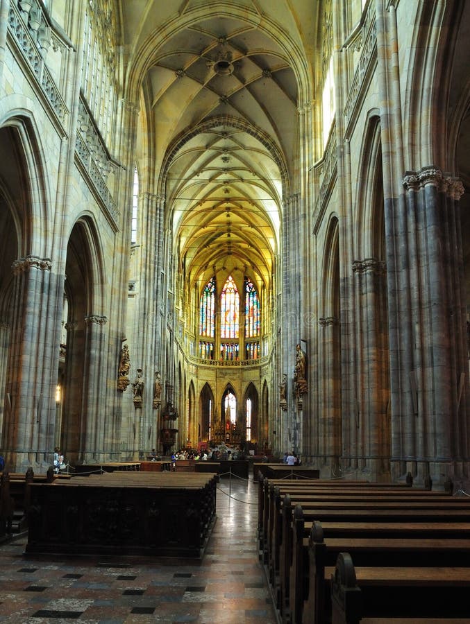 Church Saint Vitus Cathedral in Prague