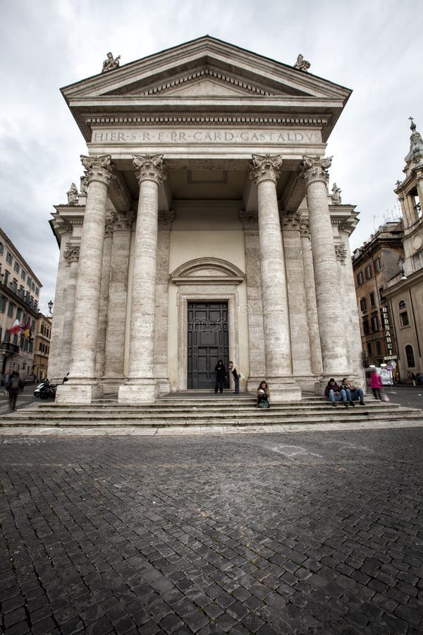 Church Santa Maria. Piazza del Popolo. Rome, Italy