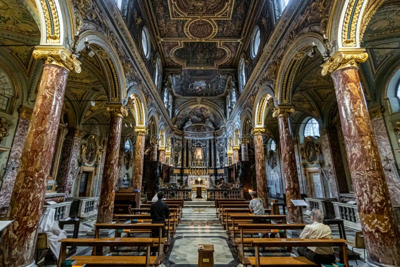 Church Santa Maria in Via Lata in Rome, Italy Editorial Stock Image - Image  of cathedral, house: 184836634