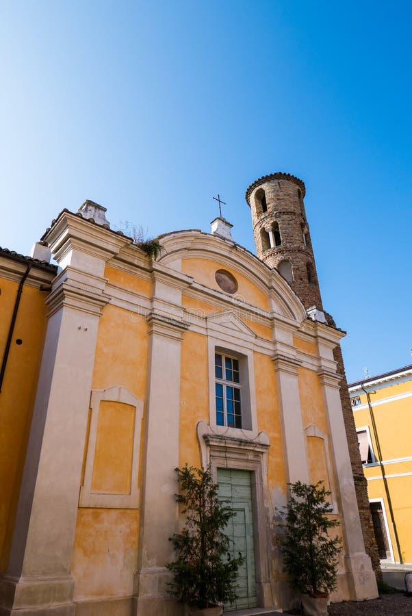 Parrocchia Santi Giovanni E Paolo Church of Santi Giovanni E Paolo, in Ravenna Stock Photo - Image of