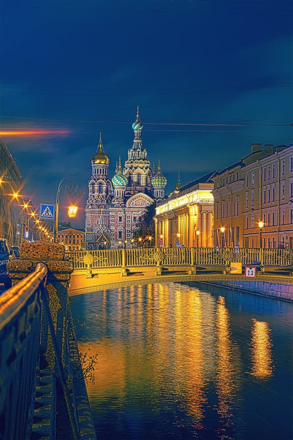 Church of the Savior on Blood on Griboedov channel Quay is one of the main sights of Saint Petersburg, Russia. royalty free stock photos Church of the Savior on Blood on Griboedov channel Quay is one of the main sights of Saint Petersburg, Russia. royalty free stock photos