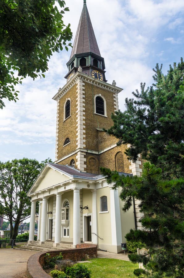 Church and skyscraper