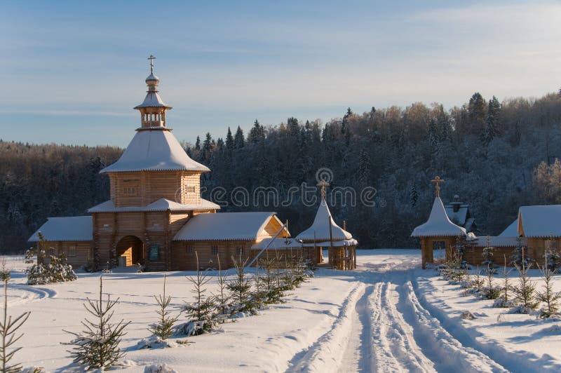 Church in the snow