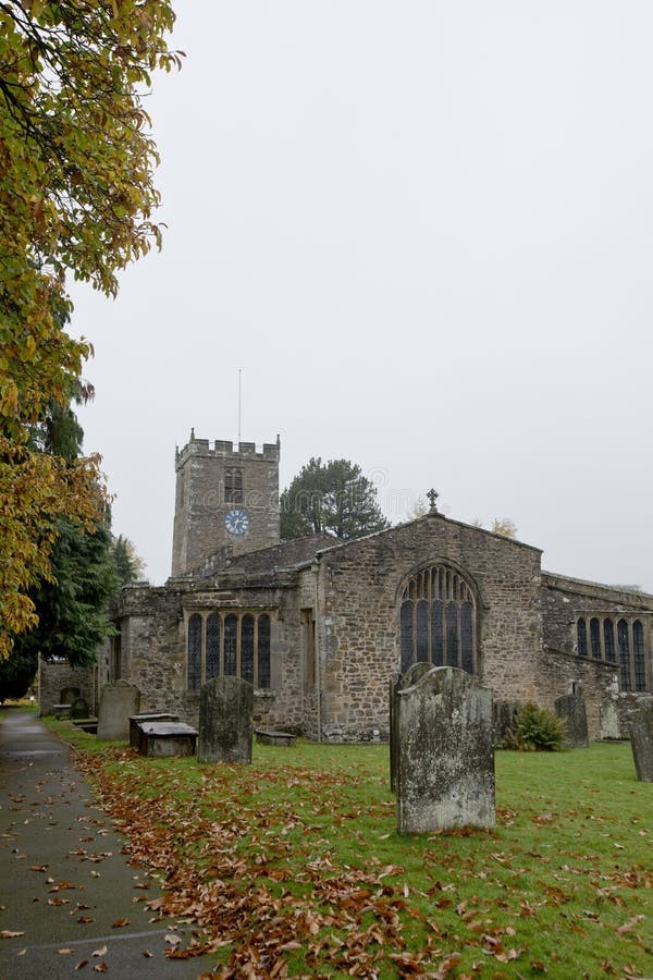 Church of St Andrew in Grinton, North Yorkshire Stock Photo Image of