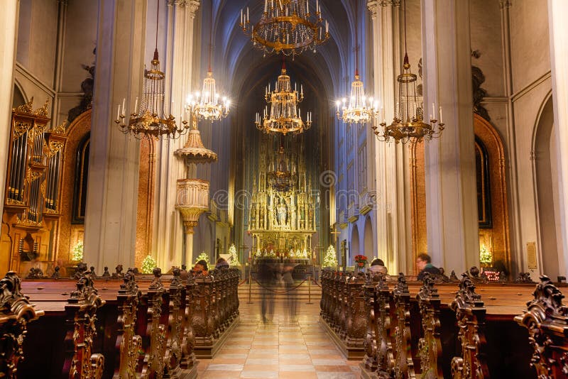 Church of St. Augustine in Vienna stock image