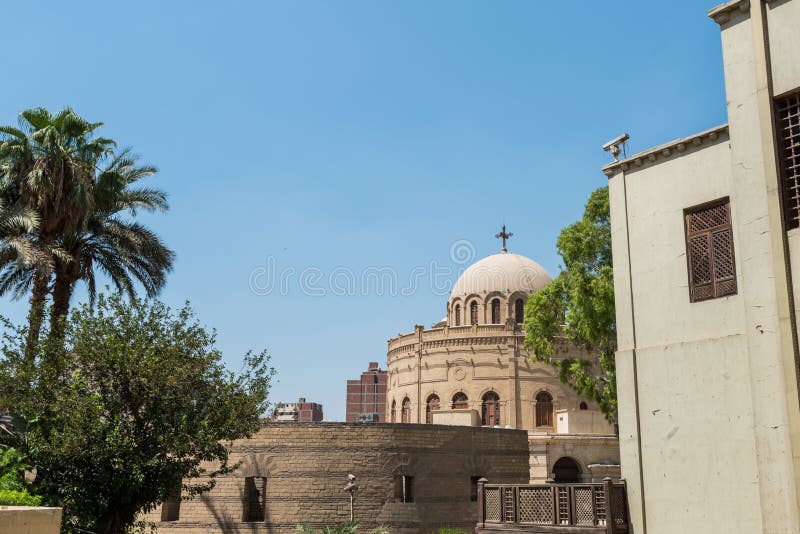 Ruins of the wall of Fortress of Babylon next to Coptic Museum in old  Cairo, Egypt Stock Photo - Alamy